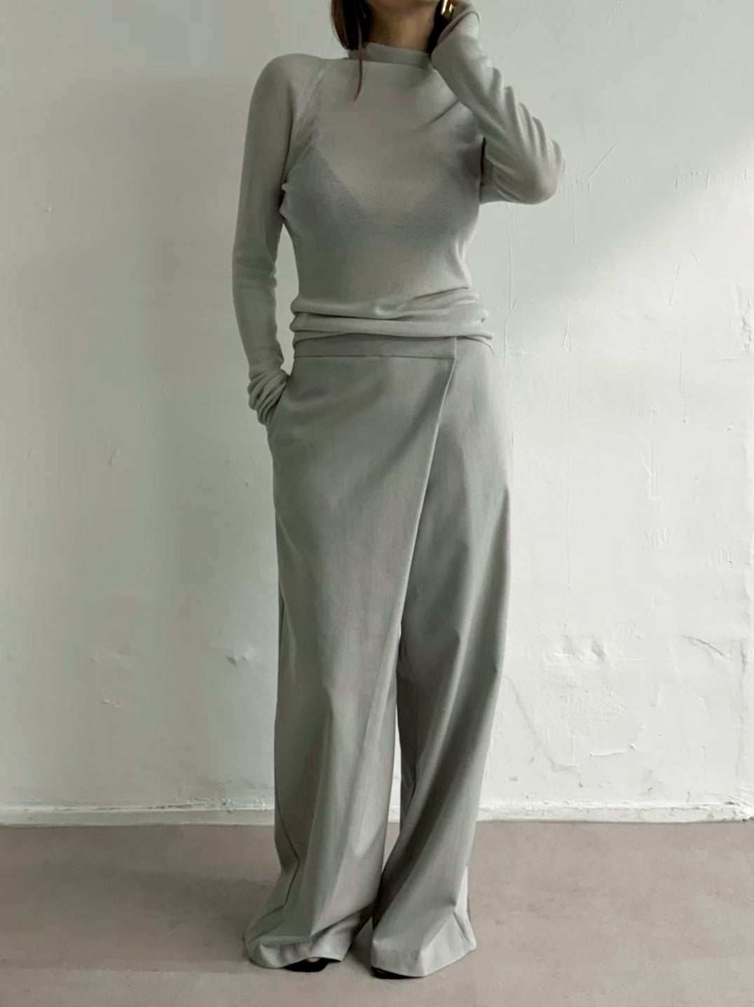 PT22088- 韓國設計感裹身長褲