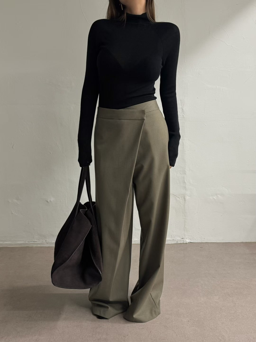 PT22088- 韓國設計感裹身長褲