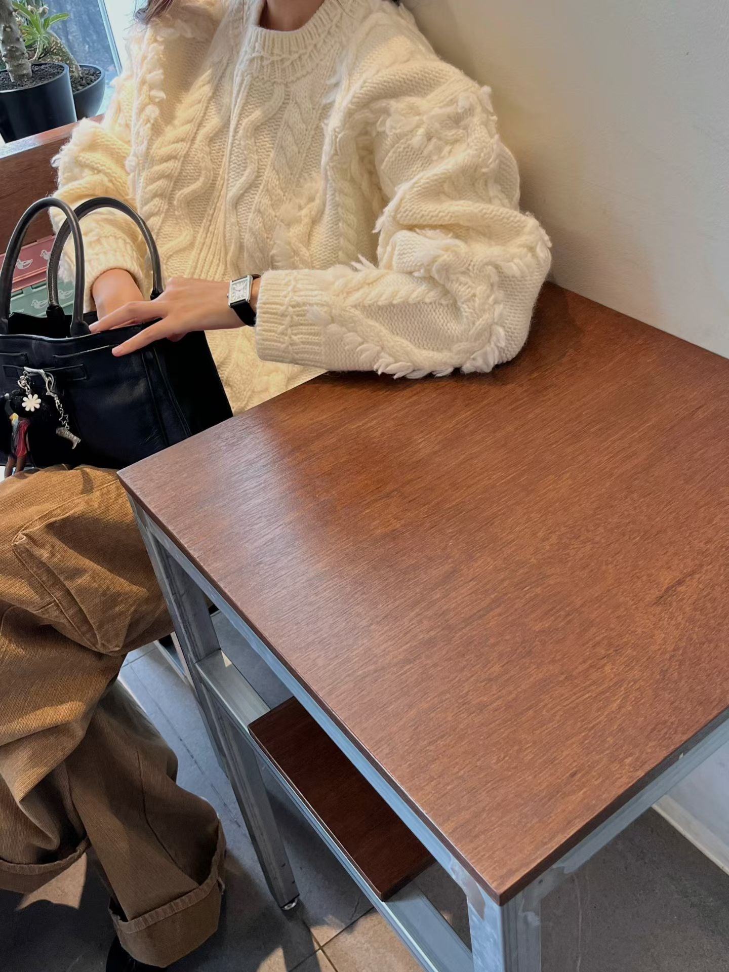 TP22079- 韓國羊毛麻花手工長袖毛衣