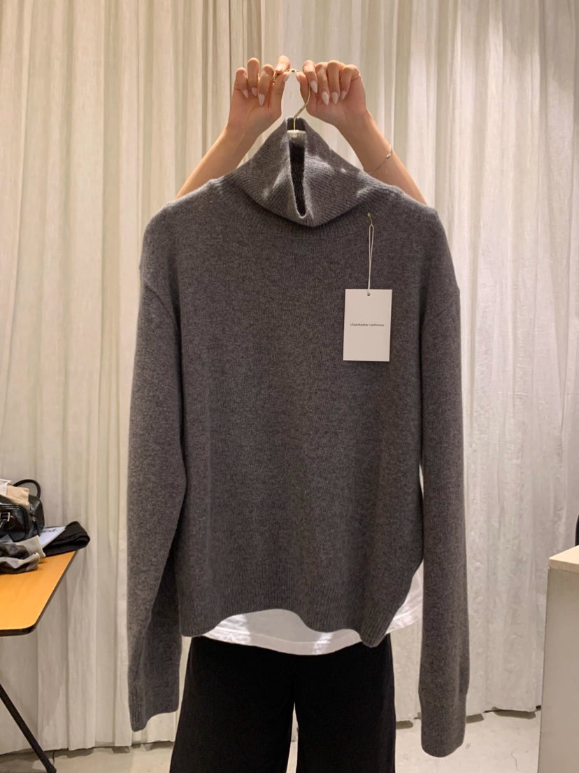 TP22021-韓國羊毛混紡高領針織長袖上衣