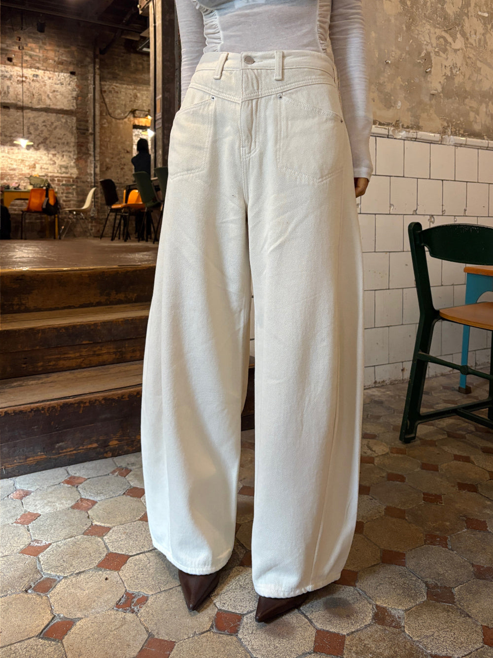 PT22081- 韓國寛鬆牛仔褲底加绒