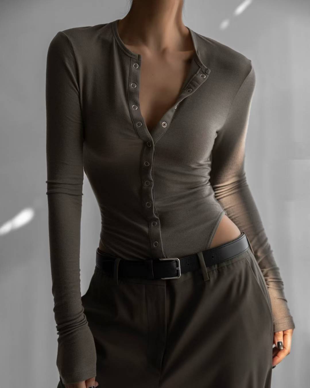 AC22028 - 韓國極簡主義真牛皮腰带皮帶