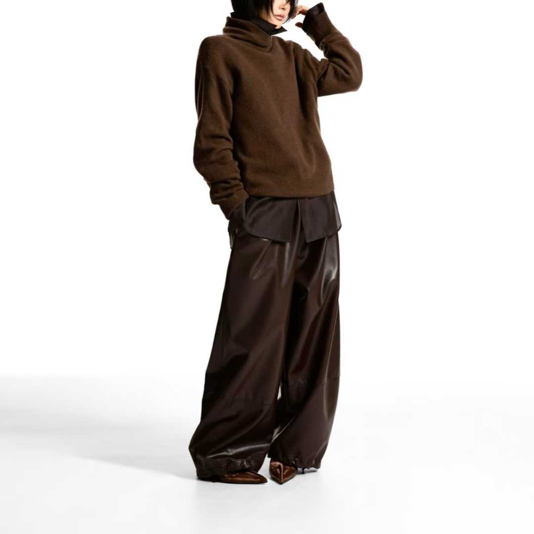 TP22021-韓國羊毛混紡高領針織長袖上衣