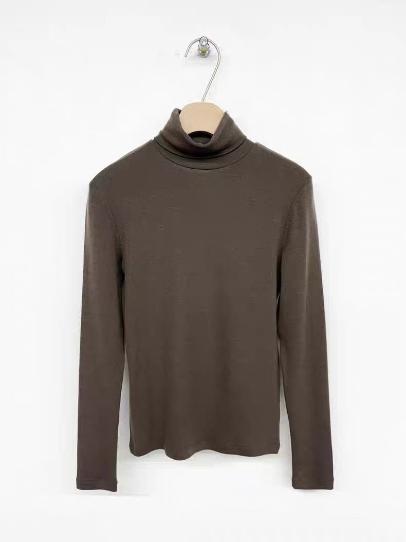 TP21989- 韓國韓國時尚高領天絲羊毛薄打底衫(6色)