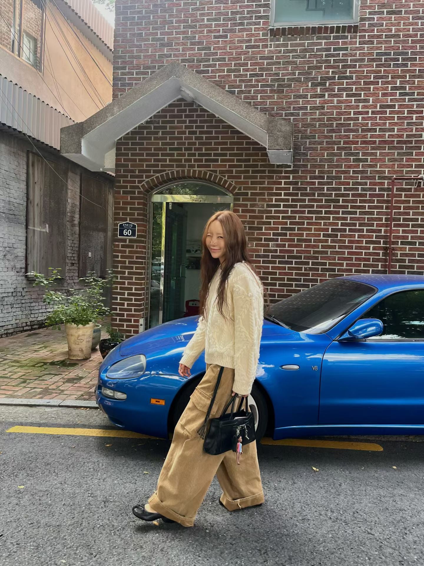 TP22079- 韓國羊毛麻花手工長袖毛衣