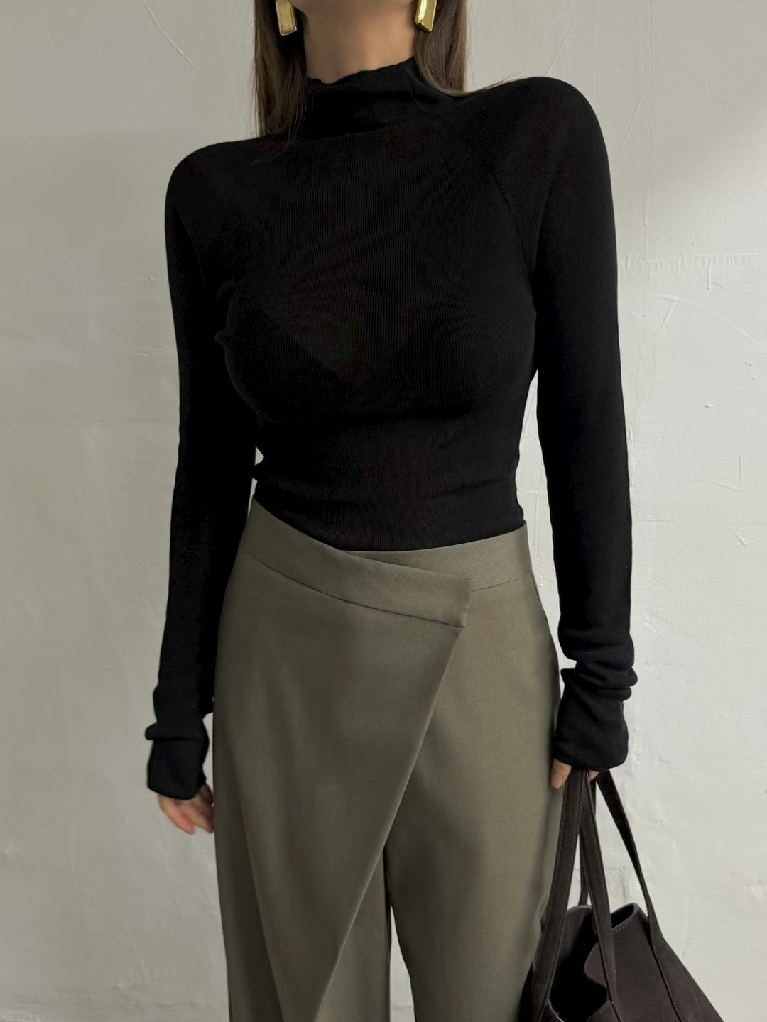 PT22088- 韓國設計感裹身長褲