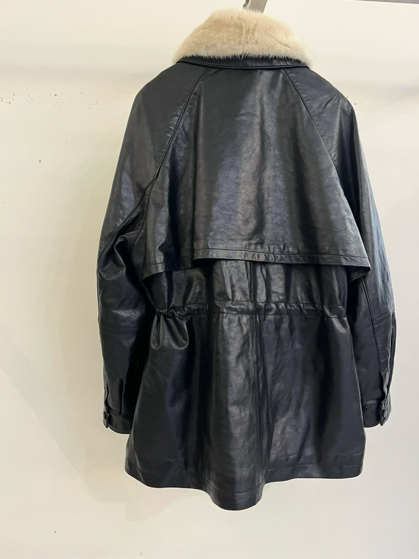 JK22300- 時尚休閒人氣熱賣真皮羽絨(羊皮)外套