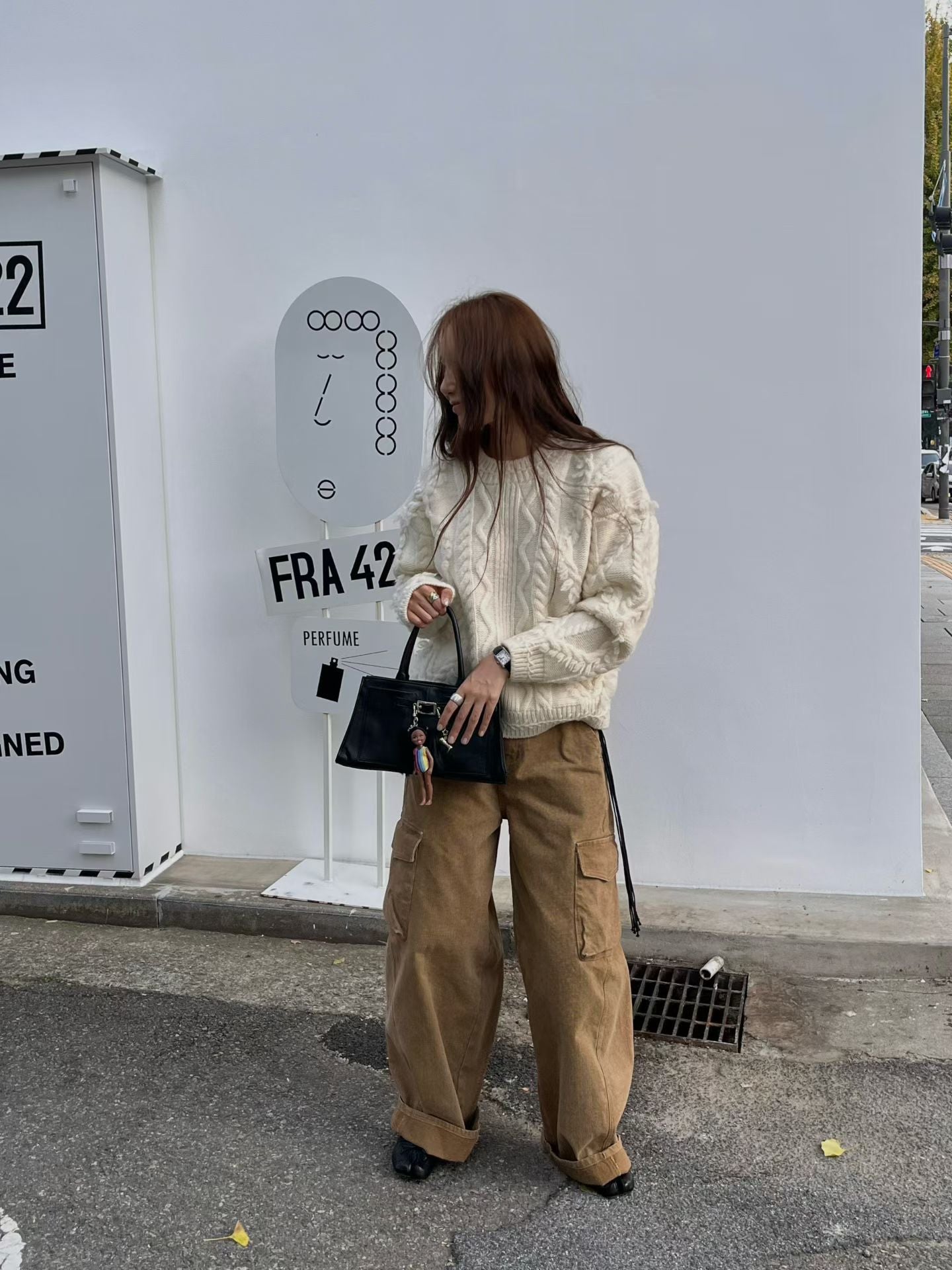 TP22079- 韓國羊毛麻花手工長袖毛衣