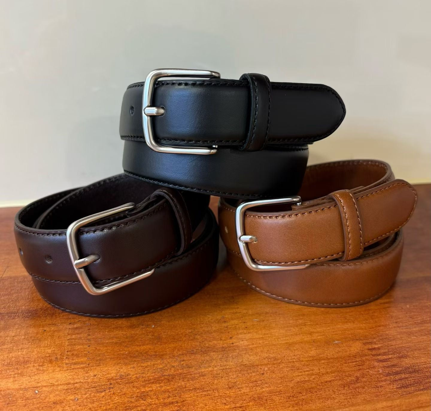 AC22028 - 韓國極簡主義真牛皮腰带皮帶