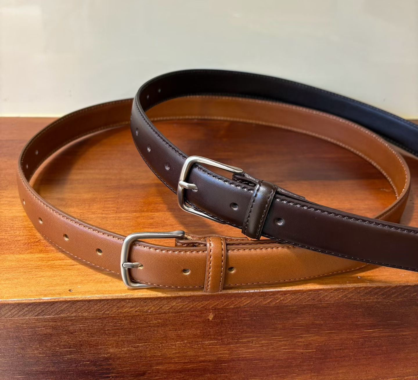 AC22028 - 韓國極簡主義真牛皮腰带皮帶