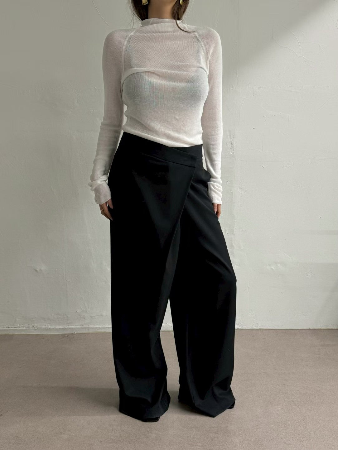 PT22088- 韓國設計感裹身長褲