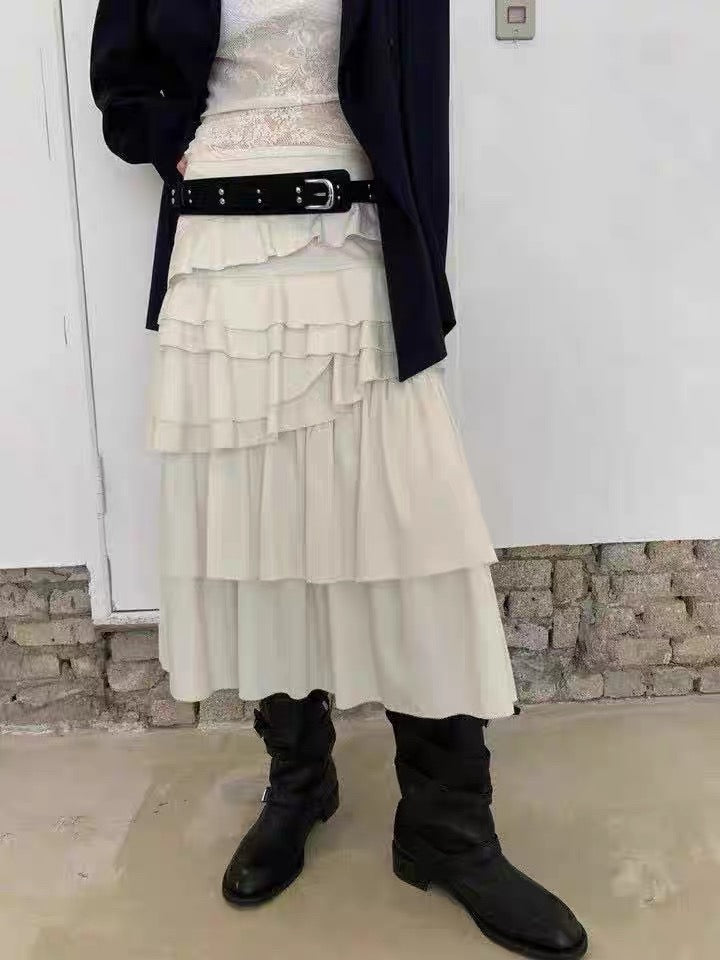 ST21931- 韓國浪漫復古多層次蕾絲Set