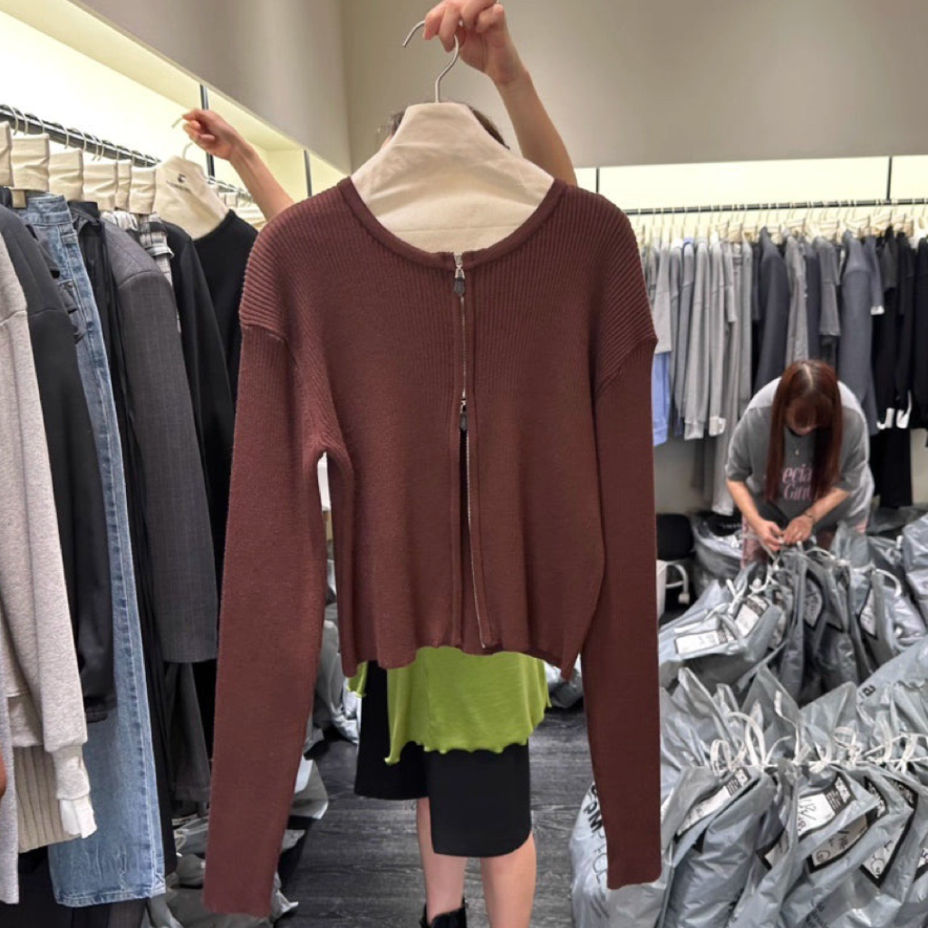 PT21883 - Korean Designer Brand Spliced Tie Stripe Loose Casual Pants