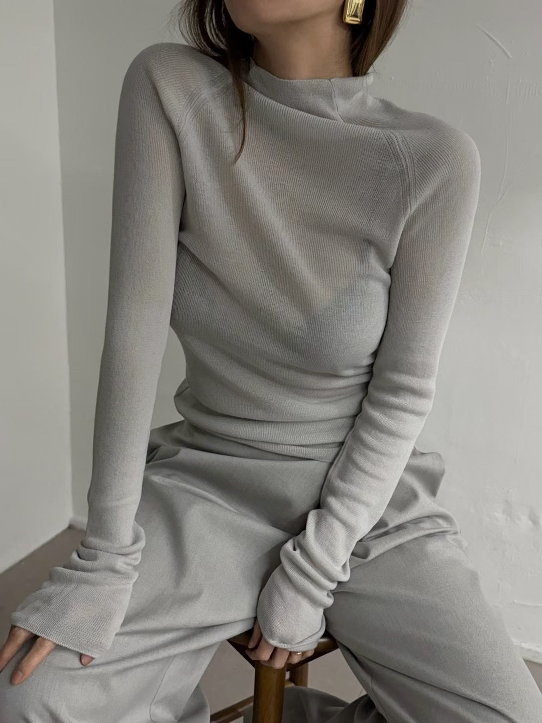 PT22088- 韓國設計感裹身長褲