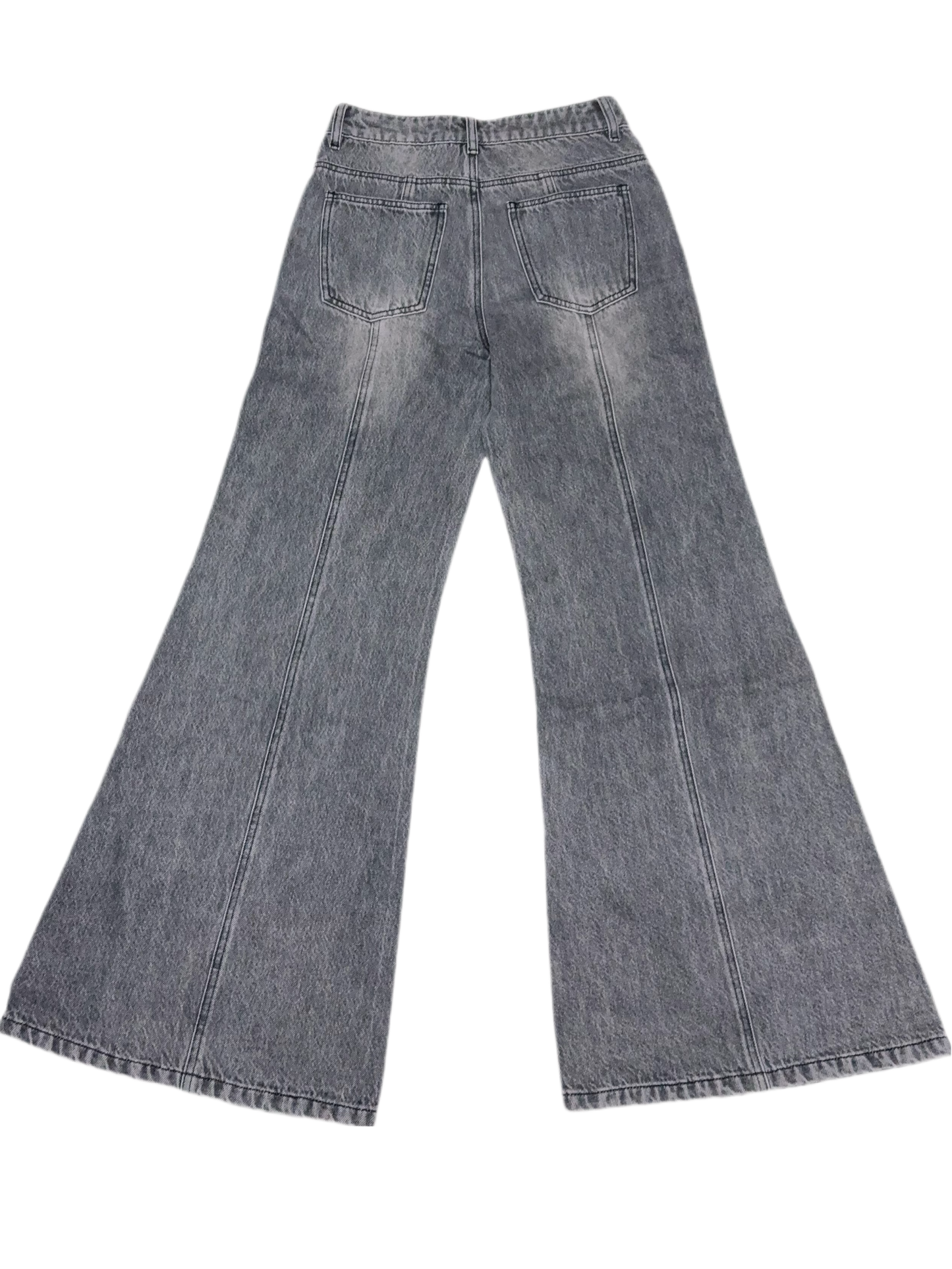 DN21171A - 寬腿工裝風顯高修長美喇叭牛仔褲 RE-STOCK