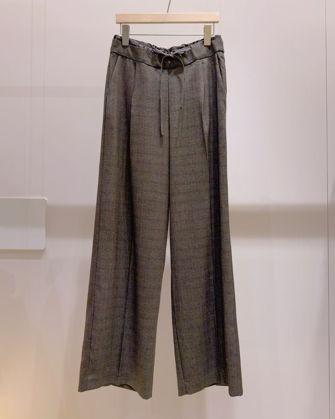 PT22021-  韓系氣場寬鬆抽繩設計感闊腿褲