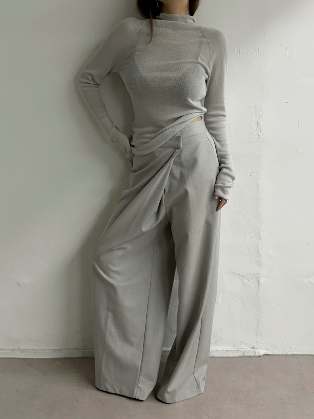 PT22088- 韓國設計感裹身長褲