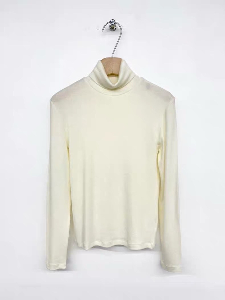 TP21989- 韓國韓國時尚高領天絲羊毛薄打底衫(6色)