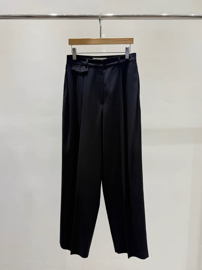 ST22602- 韓國設計師早春新款條紋雙排扣西裝