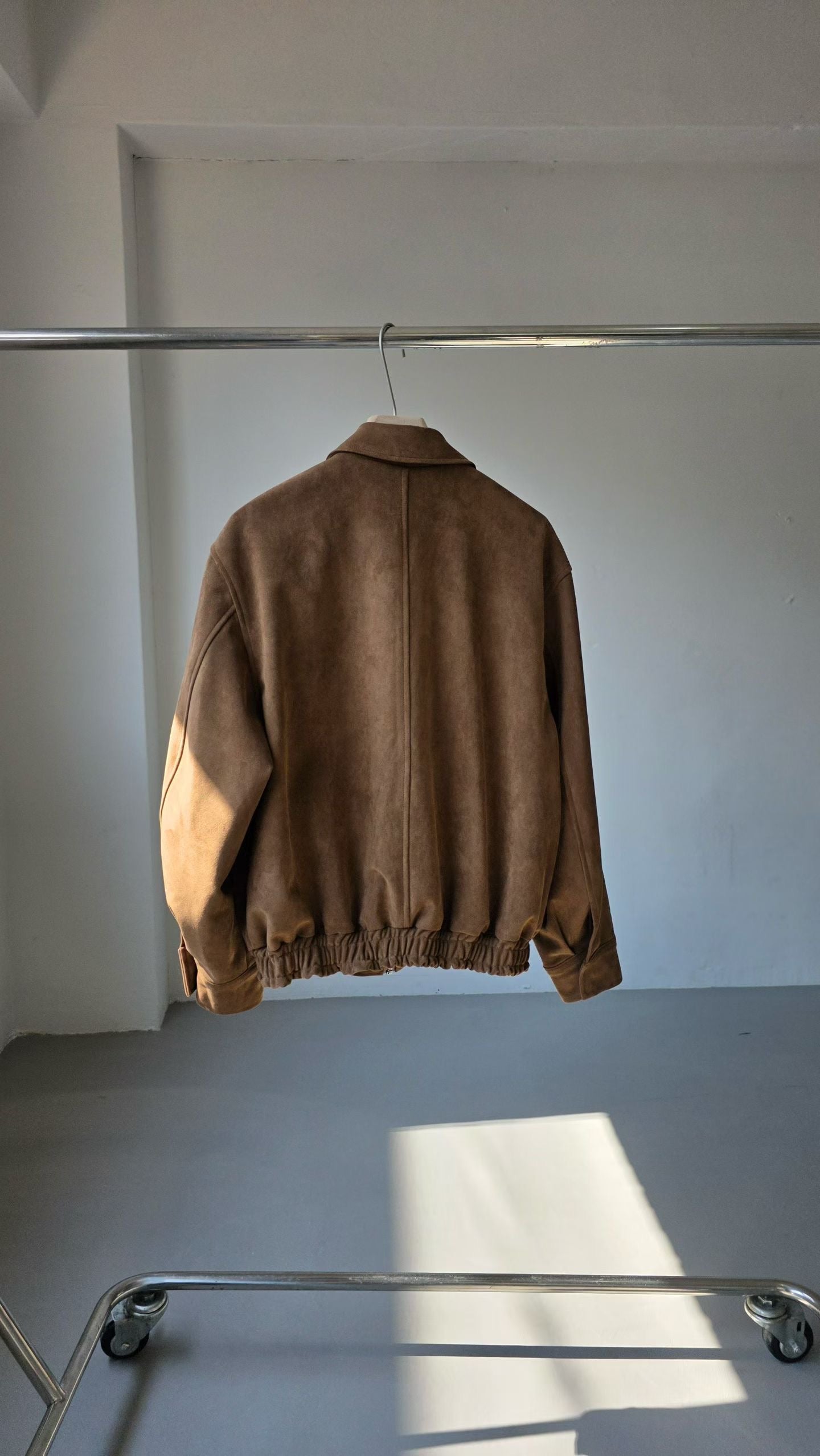 OT22031- 韓國復古麂皮絨寬鬆外套