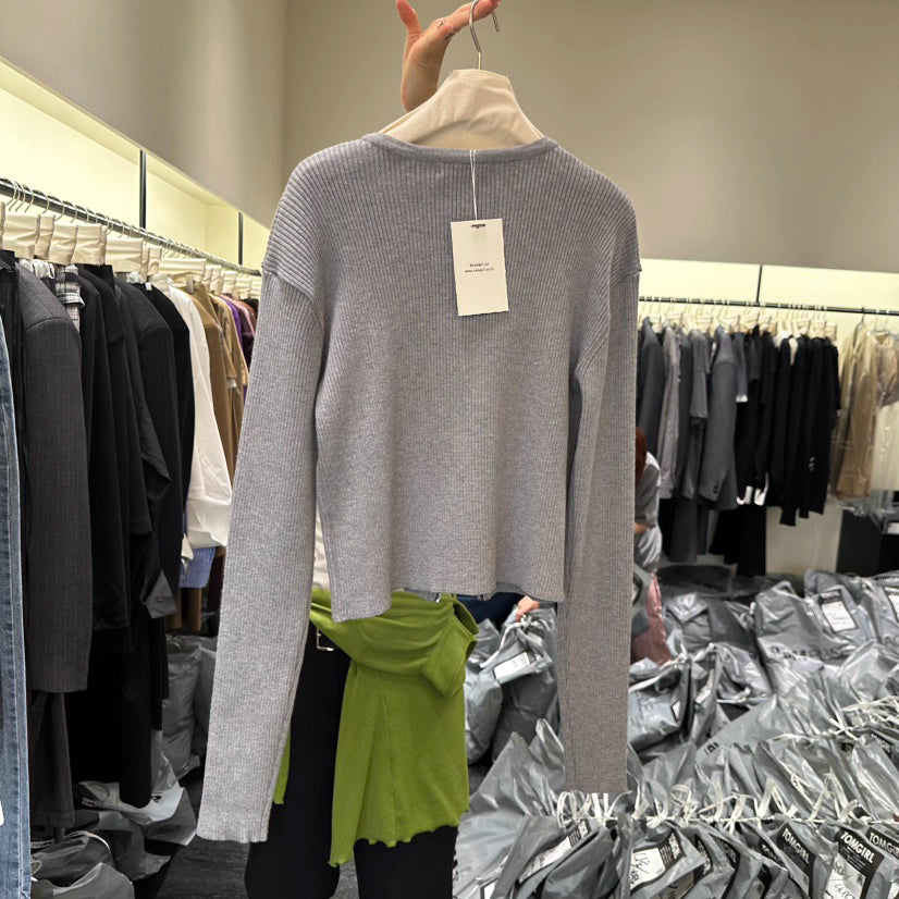 PT21883 - Korean Designer Brand Spliced Tie Stripe Loose Casual Pants