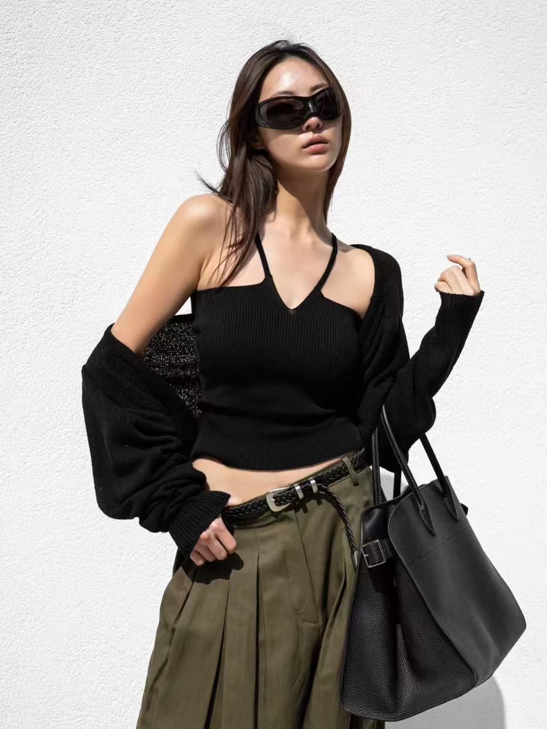 TP21202 - High Quality Series, V-neck Thin Strap Knitted Vest