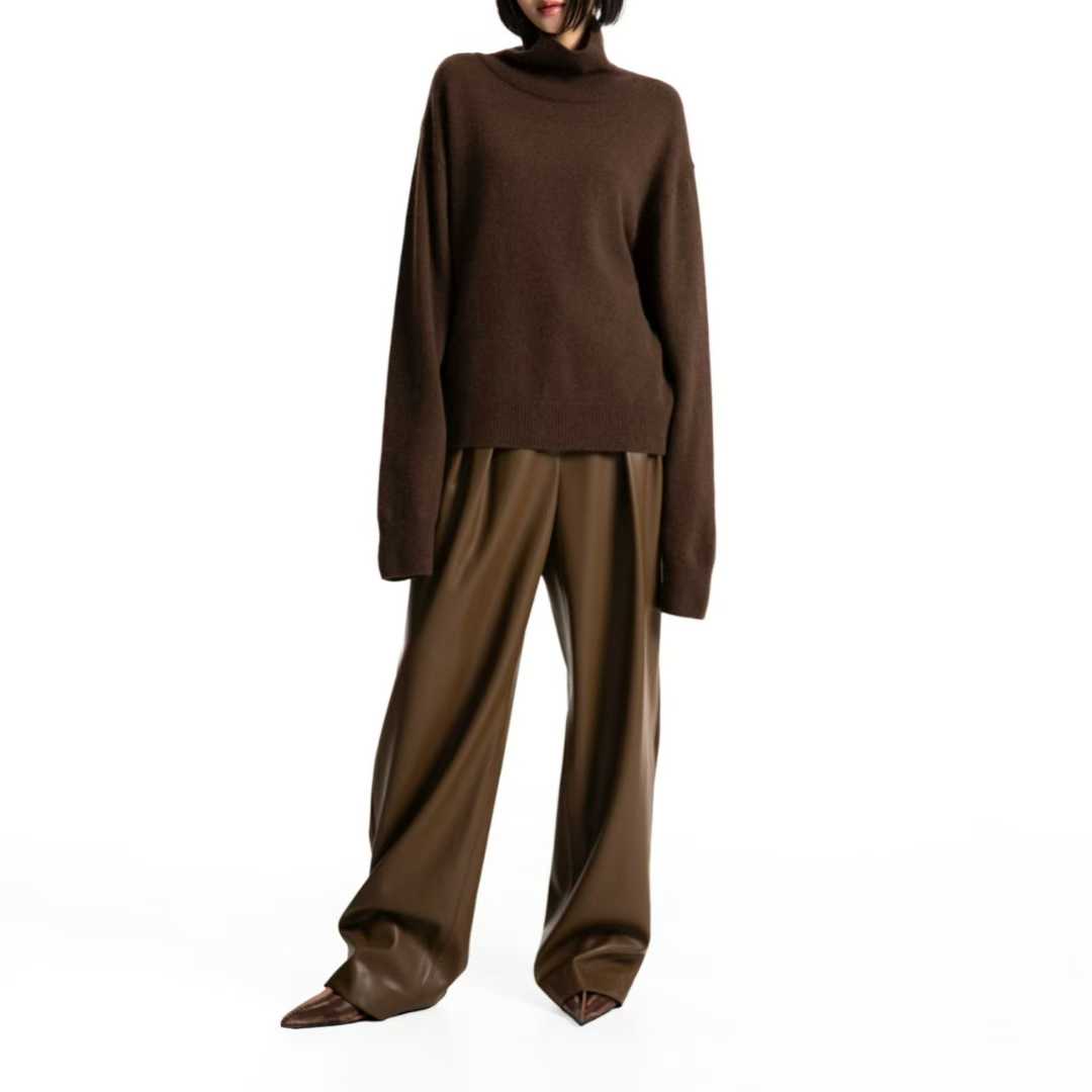 TP22021-韓國羊毛混紡高領針織長袖上衣