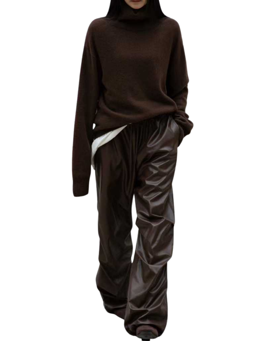 TP22021-韓國羊毛混紡高領針織長袖上衣