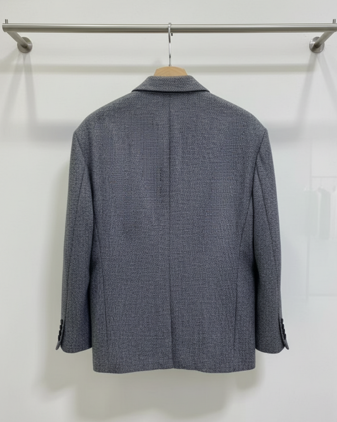 OT11252 - 混仿羊毛經典寬肩輪廓西裝 寬鬆顯瘦厚身西裝外套 (Re-stock)