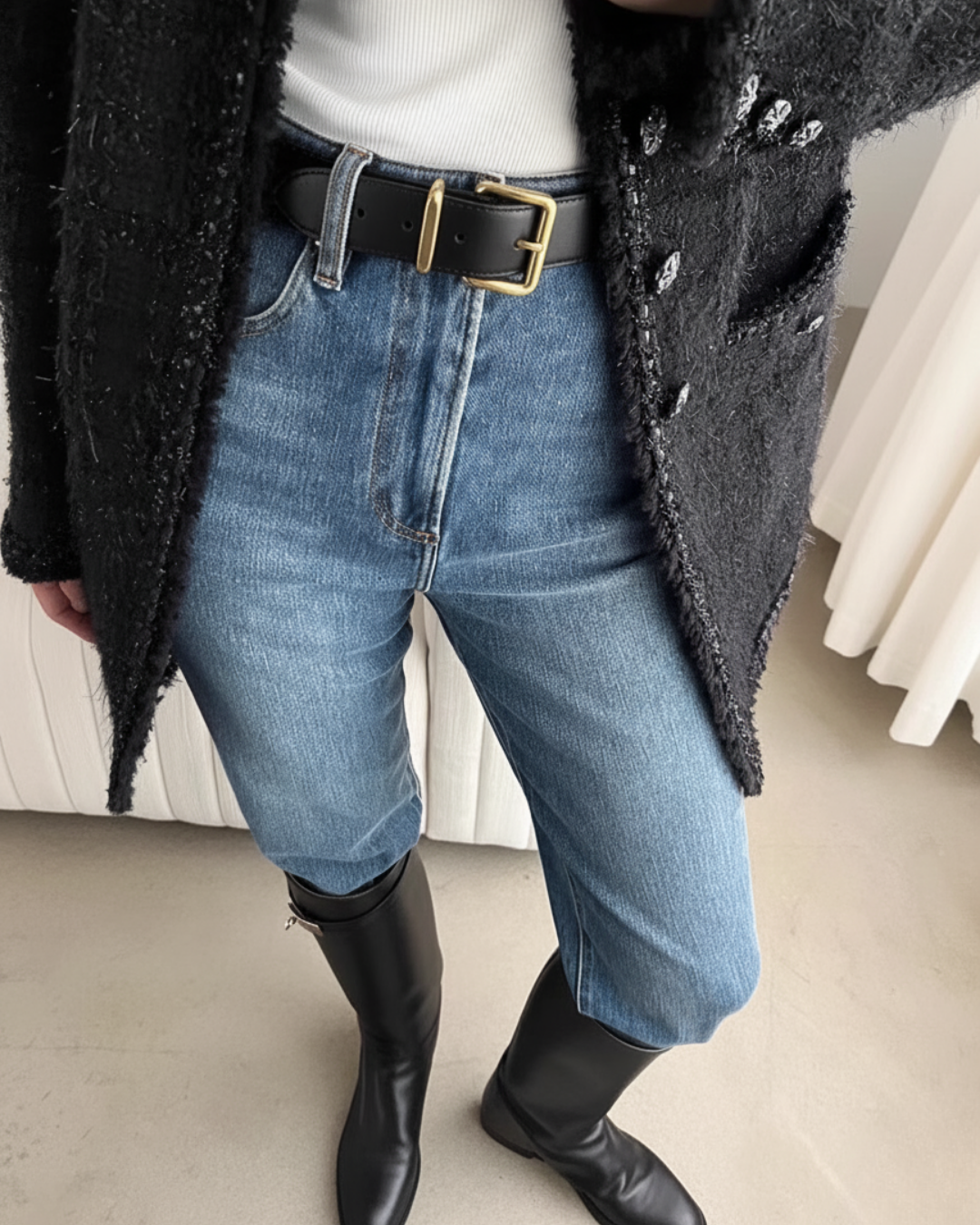 AC22069- 簡約奢華合金方釦頭層牛皮中性腰帶