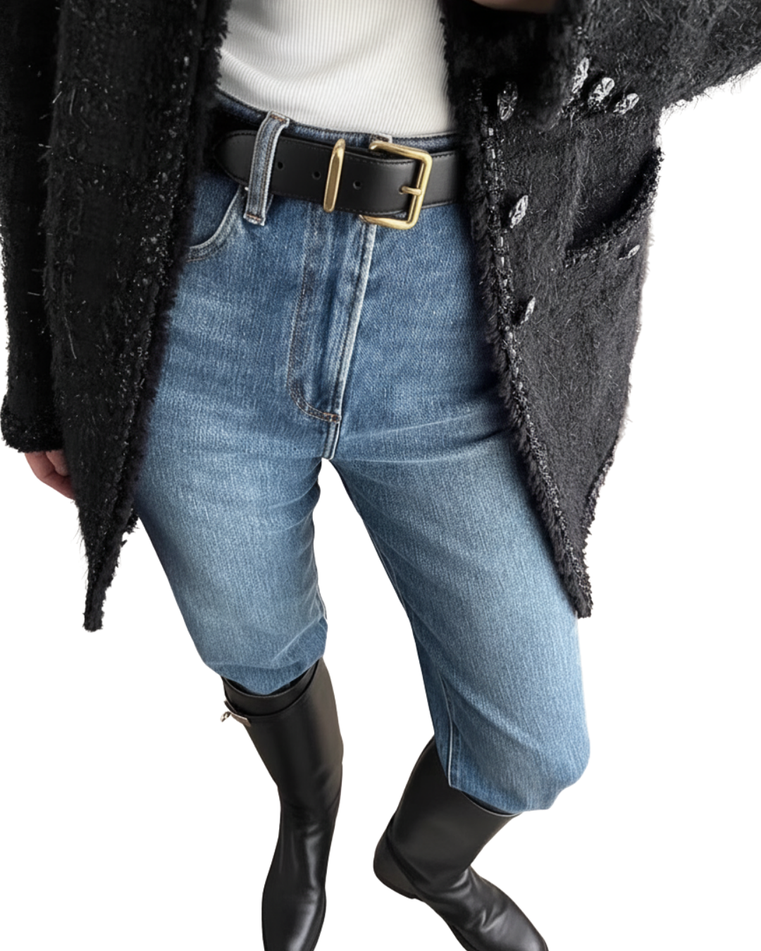 AC22069- 簡約奢華合金方釦頭層牛皮中性腰帶