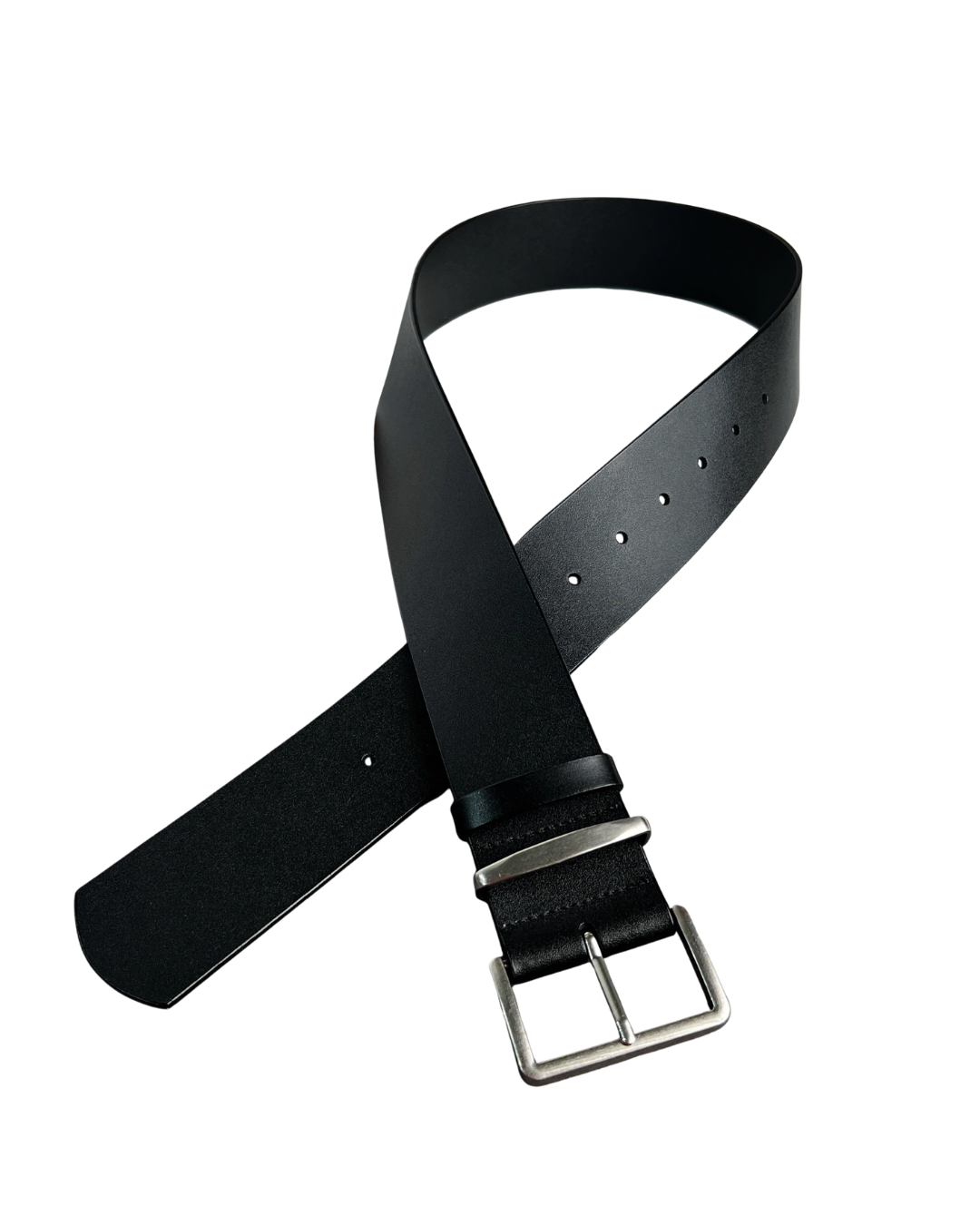 AC22070- 簡約高級感古銀方釦牛皮寬腰帶皮带