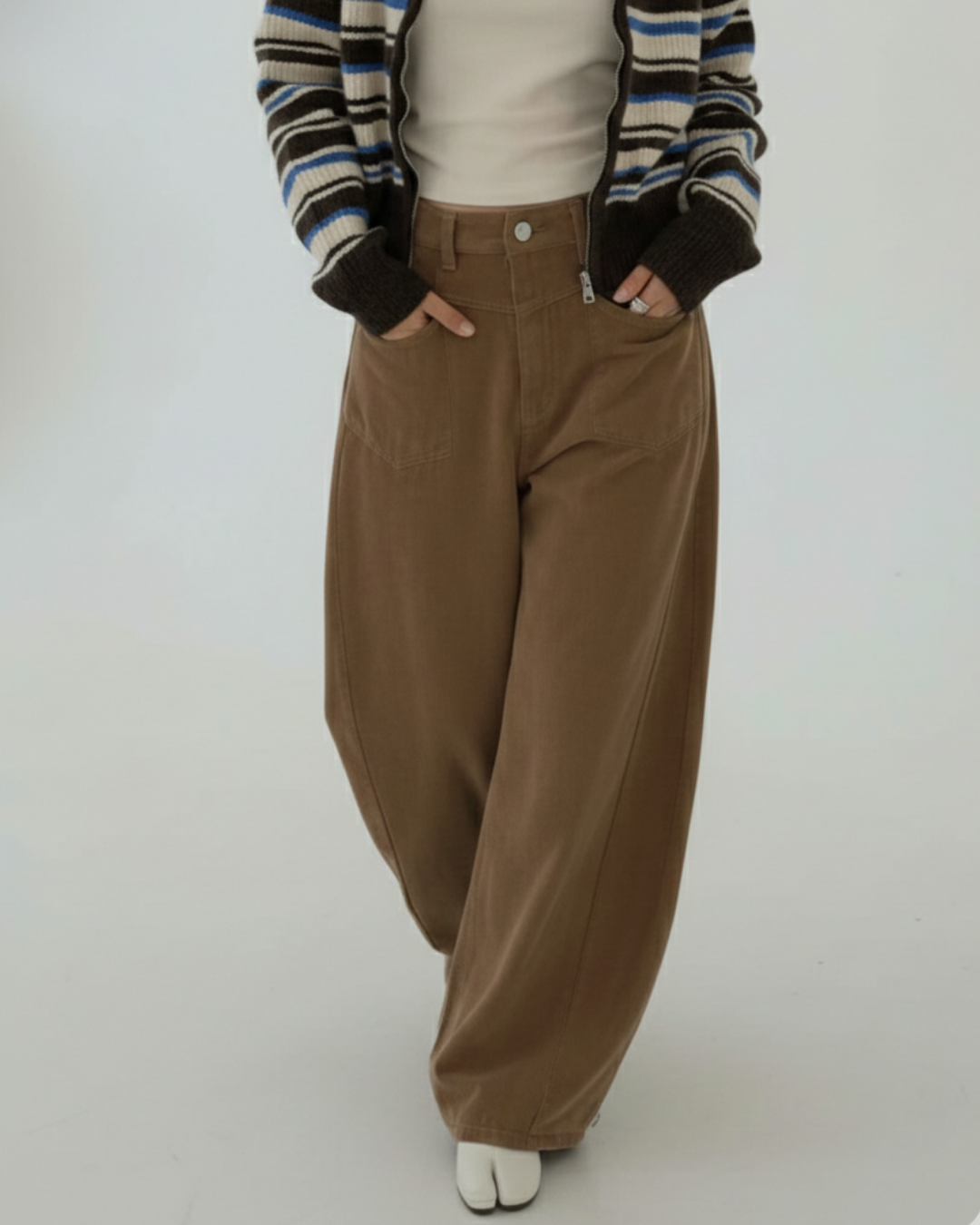 PT22081- 韓國寛鬆牛仔褲底加绒