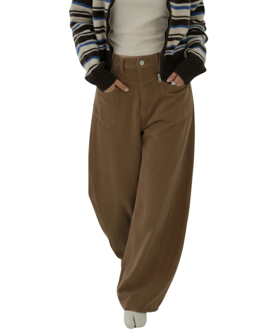 PT22081- 韓國寛鬆牛仔褲底加绒