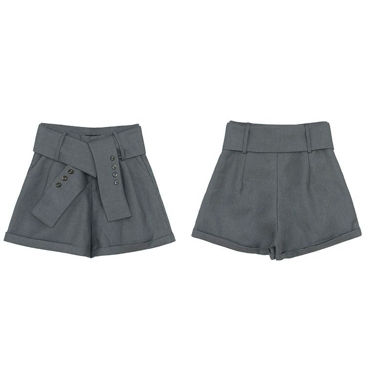 BT11127 - High waist suit shorts