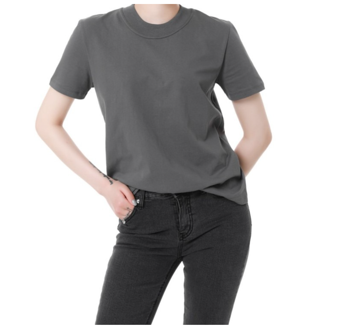 TP11212- Basic versatile round neck T-shirt