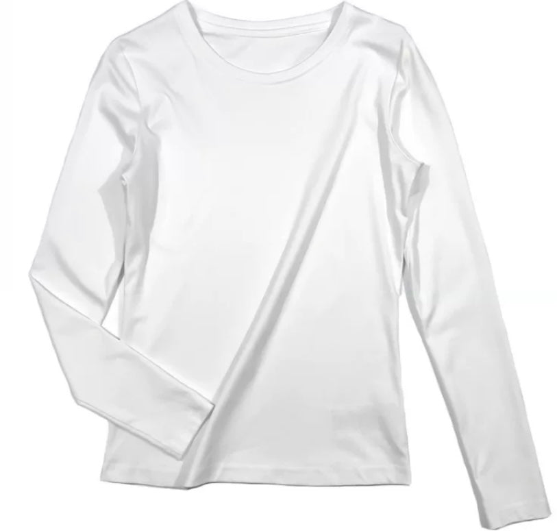 TP11260- Basic cotton round neck long-sleeved bottoming top