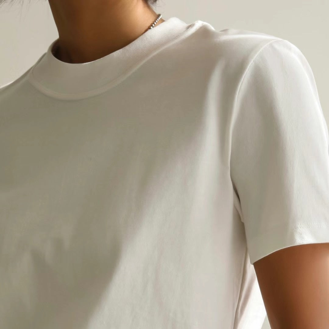 TP11212- Basic versatile round neck T-shirt